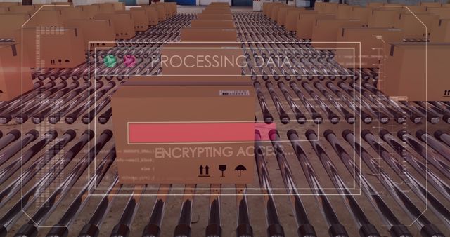 Automated Data Processing in Warehouse Logistics Center - Download Free Stock Images Pikwizard.com