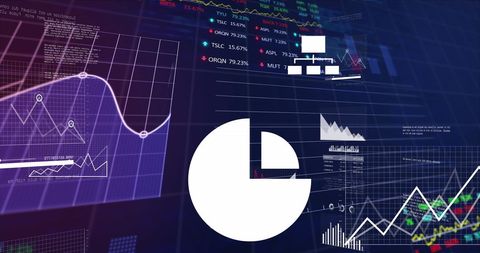 Digital Financial Data Analytics with Graphs and Charts - Download Free Stock Images Pikwizard.com
