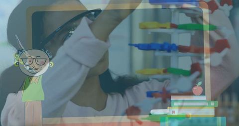 Curious student engaging in science experiment laboratory setting