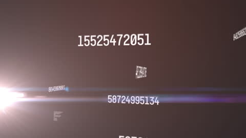 Digital Numbers Representing Data Processing and Connectivity