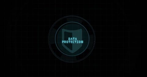 Cybersecurity Concept with Shield Icon and Data Protection Text - Download Free Stock Images Pikwizard.com