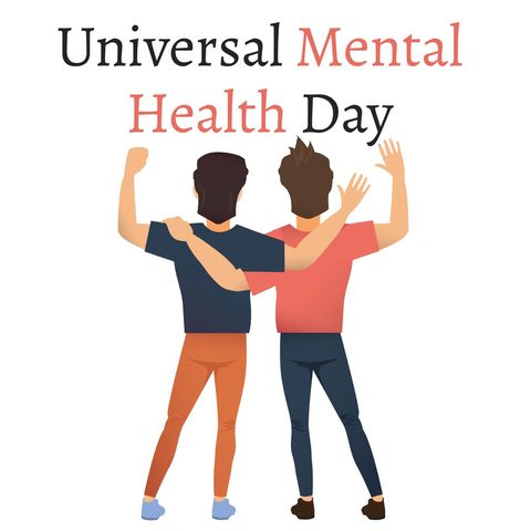 unity and support on universal mental health day - Download Free Stock Templates Pikwizard.com