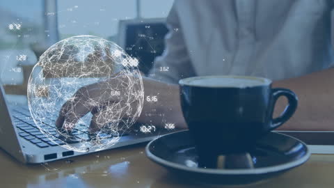 Digital Interface and Connectivity in Modern Business Technology Concept