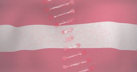 Virus particles passing through membrane diagram