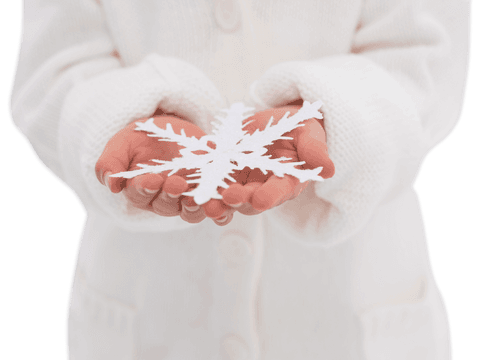 transparent hands holding delicate white snowflake - Download Free Stock Videos Pikwizard.com