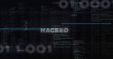 hacked data display with digital code futuristic cybersecurity - Download Free Stock Images Pikwizard.com