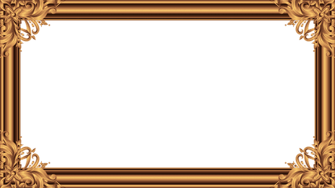 vintage gold ornate frame filigree corner design on transparent background - Download Free Stock Videos Pikwizard.com