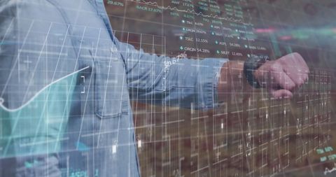 Businessman Integrating Smartwatch with Data Analytics Interface - Download Free Stock Images Pikwizard.com