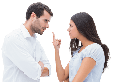 transparent conflict intensity: couple characters face-to-face angry discussion - Download Free Stock Videos Pikwizard.com