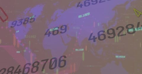 Global Data Analytics with Real-time Interface Design Overlay - Download Free Stock Images Pikwizard.com