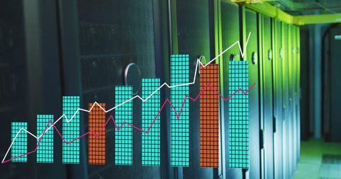 Cybersecurity Evolution Visualization in Data Center - Download Free Stock Images Pikwizard.com