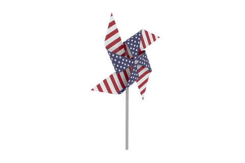 patriotic usa flag transparent pinwheel spinning celebration - Download Free Stock Videos Pikwizard.com
