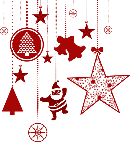 Festive Hanging Red Christmas Ornaments on Transparent Background - Download Free Stock Videos Pikwizard.com