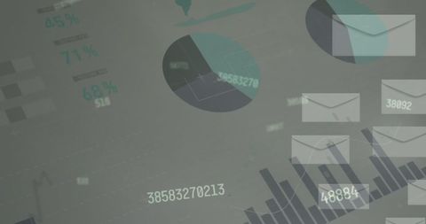 Abstract Financial Data background with Charts and Emails - Download Free Stock Images Pikwizard.com