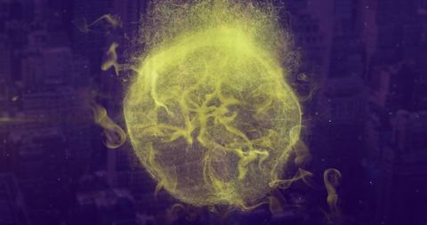 abstract glowing sphere representing network connections - Download Free Stock Images Pikwizard.com