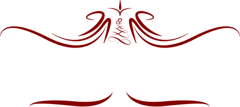 Burgundy Decorative Shapes on Transparent Vector Illustration