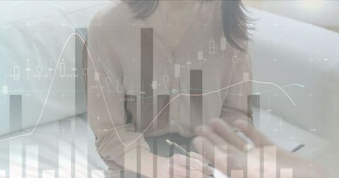 Business Professional Analyzing Financial Growth Data