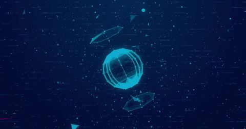 Digital Globe with Abstract Data Connections