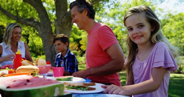 Family Enjoying Summer Picnic Outdoors in Park - Download Free Stock Images Pikwizard.com