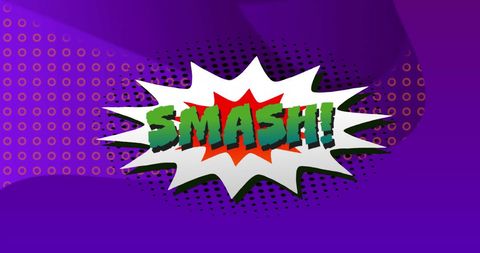 Comic Book Style Impact Smash Text on Vibrant Background - Download Free Stock Images Pikwizard.com