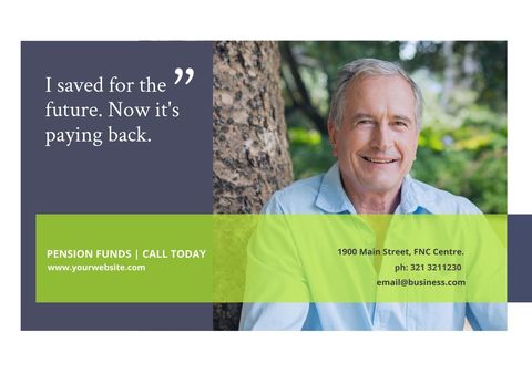 Smiling Senior Man Emphasizing Financial Security Success - Download Free Stock Templates Pikwizard.com