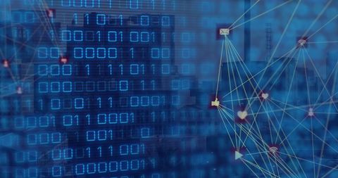 Global Networking Concepts with Digital Icons and Binary Code - Download Free Stock Images Pikwizard.com