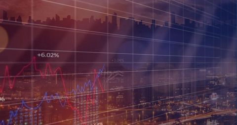Data Analytics and Finance Indicators Over City - Download Free Stock Images Pikwizard.com