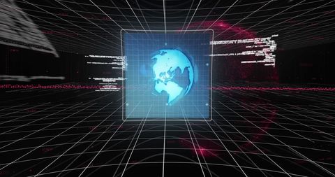 Digital Globe with Data Analytics Interface Design - Download Free Stock Images Pikwizard.com