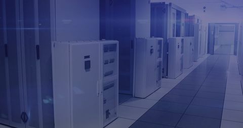 Modern Data Center Interior with Large Server Cabinets - Download Free Stock Images Pikwizard.com