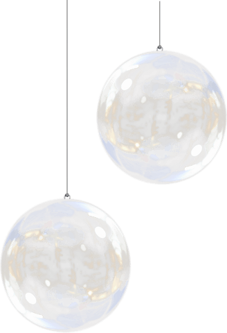 Two Glass Christmas Baubles on Transparent Background - Download Free Stock Videos Pikwizard.com