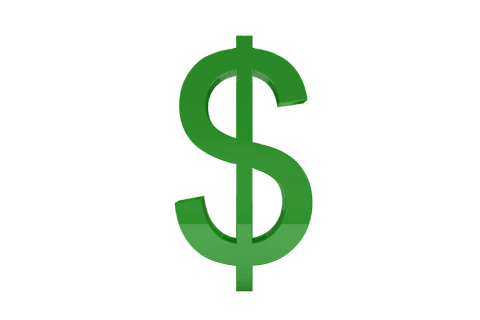 Transparent Green Dollar Sign Isolated on White - Download Free Stock Videos Pikwizard.com