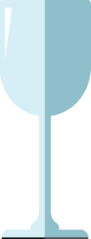 Minimalist Blue Wine Glass on Transparent Background Illustration - Download Free Stock Videos Pikwizard.com