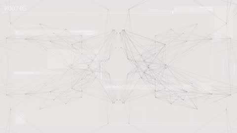 Abstract Network Connectivity on White Background