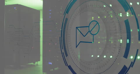 Secure Message Blockchain in Data Center Concept Art