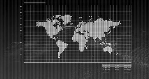 Global Binary Code Overlay on World Map Display - Download Free Stock Images Pikwizard.com