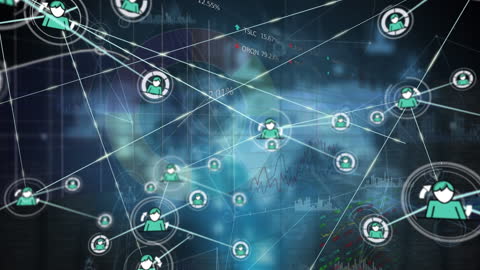 Data Network Connections and Analytics Visualization