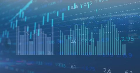 Digital Finance Data and Statistical Graphs on Dark Background - Download Free Stock Images Pikwizard.com
