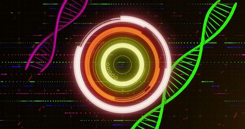 Digital DNA Sequence Analysis Concept - Download Free Stock Images Pikwizard.com