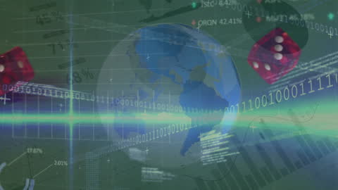Global Financial Data with Binary Coding and Dice Elements