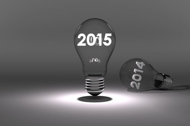 Transparent Light Bulbs with Years 2014 and 2015 Symbolizing Passage of Time - Download Free Stock Videos Pikwizard.com