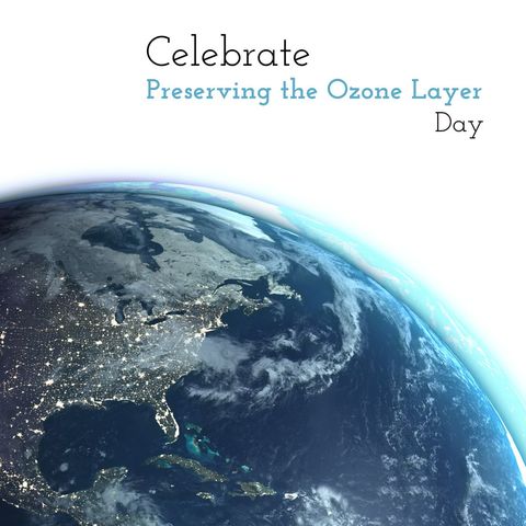 Celebrate Preserving Ozone Layer Day with Earth View - Download Free Stock Templates Pikwizard.com