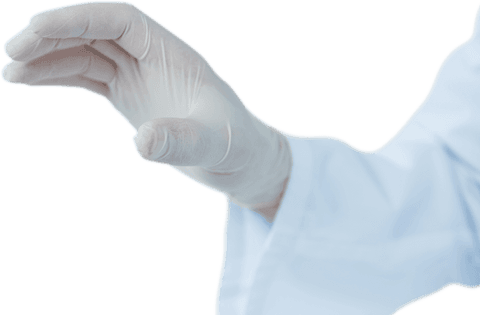 shows gloved hand of doctor or healthcare professional making specific gesture, indicating precision or communication in medical settings. useful for illustrating themes like medical procedures, healthcare expertise, and safe handling practices in educational or professional contexts.