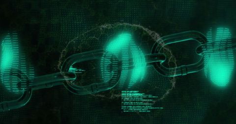 Futuristic Human Brain with Blockchain Technology and Digital Interface - Download Free Stock Images Pikwizard.com