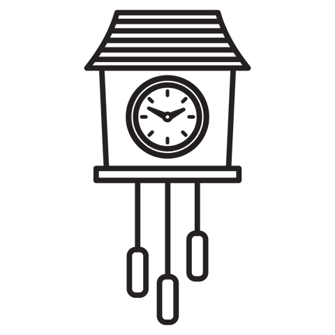retro wall clock concept on transparent background - Download Free Stock Videos Pikwizard.com