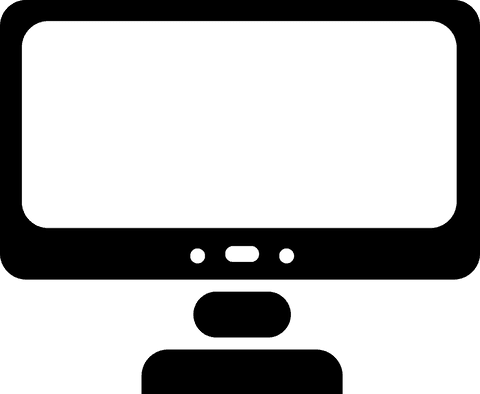 Transparent Vector Computer Monitor Icon Minimalist Design - Download Free Stock Videos Pikwizard.com