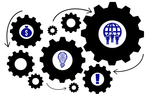 transparent eclectic business icons and cogs illustration - Download Free Stock Videos Pikwizard.com