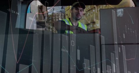 Global shipping and finance concept with delivery integration