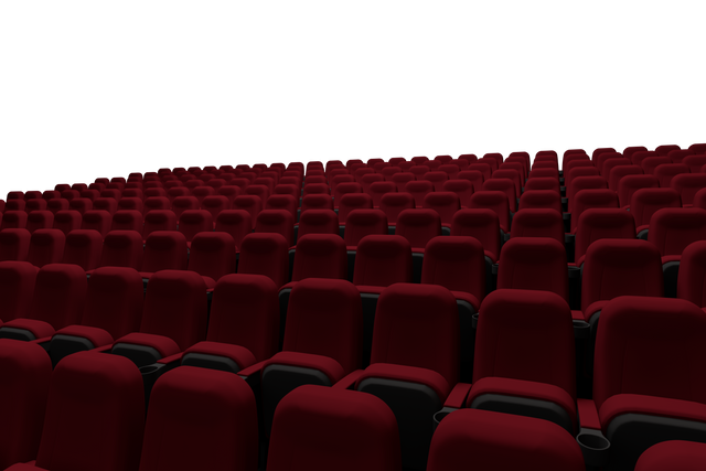 Transparent Image of Red Cinema Seats with Blank Background - Download Free Stock Videos Pikwizard.com