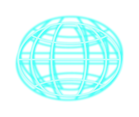 glowing wireframe globe with turquoise grid lines on transparent background - Download Free Stock Videos Pikwizard.com