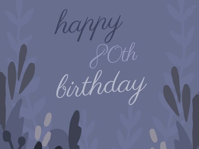 This elegant 90th birthday template features a sophisticated botanical design with purple hues, perfect for milestone celebrations. Ideal for creating personalized invites or event booklets for senior celebrations. The floral background adds a touch of class, making it suitable for both formal and informal gatherings. Great for use in birthday announcements and milestone event invites.